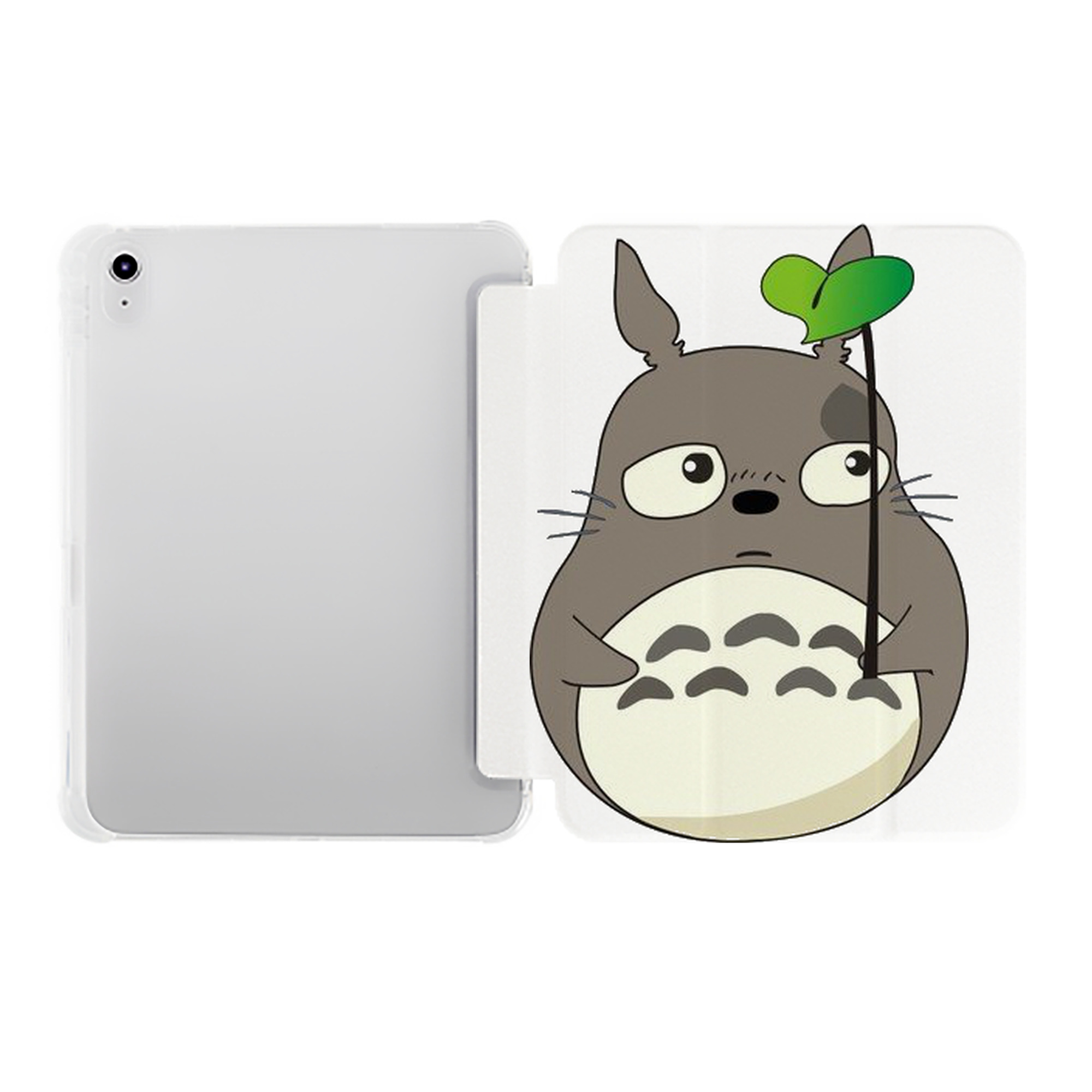 （画像用） となりのトトロ 草壁メイ 草壁サツキ My Neighbor Totoro Satsuki Kusakabe Mei Kusakabe IPad ケース ペン収納付き 三つ折りスタンド PUレザー×シリコン 対応機種9.5/10.5/10.9インチ